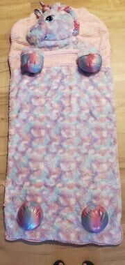 Hugfun Animal Slumber Bag Pastel Rainbow Unicorn Kids